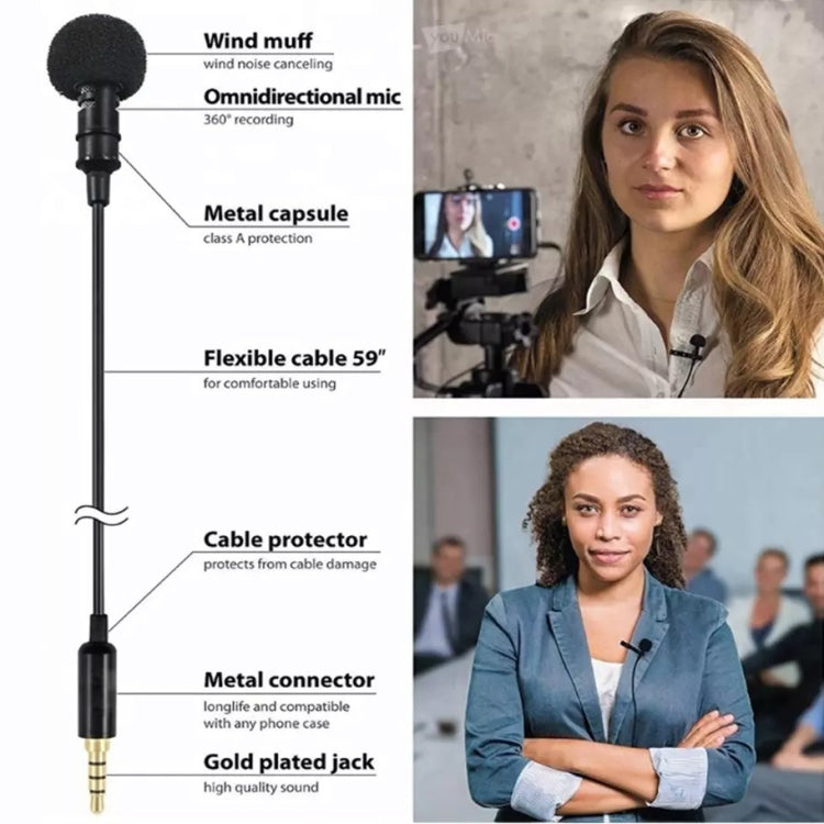 Micrófono de collar de grabación de teléfono móvil GAM-140