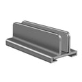 Soporte de almacenamiento para teléfono con tableta portátil de aleación de aluminio, L400 Single Slot (Silver), L400 Single Slot (Gray), L401 Double Slot (Silver), L401 Double Slot (Gray), L402 Three Slots (Silver), L402 Three Slots (Gray)