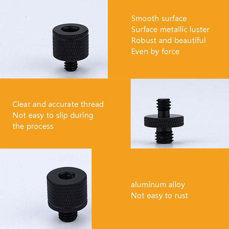 Adaptador de tornillo de 4 piezas, A18 1/4 Female to M4 Male Screw, A19 1/4 Female to M5 Male  Screw, A20 1/4 Female to M6 Male  Screw, A21 1/4 Female to M8 Male  Screw, A22 1/4 Female to M10 Male  Screw, A23 1/4 Female to M12 Male  Screw              ...
