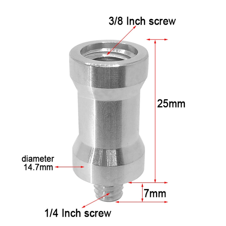 Adaptador de tornillo de 10 piezas, 3/8 Female to 1/4 Male Screw, 1/4 Female to 3/8 Male Screw, 1/4 Female to 1/4 Male Screw, 1/4 Male to 1/4 Male Screw, 1/4 Male to 3/8 Male Screw