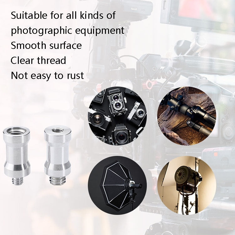 Adaptador de tornillo de 10 piezas, 3/8 Female to 1/4 Male Screw, 1/4 Female to 3/8 Male Screw, 1/4 Female to 1/4 Male Screw, 1/4 Male to 1/4 Male Screw, 1/4 Male to 3/8 Male Screw