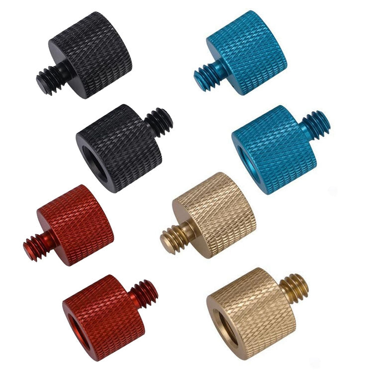 Adaptador de tornillo de 10 piezas, 3/8 Female to 1/4 Male  Screw(Black), 3/8 Female to 1/4 Male  Screw(Blue), 3/8 Female to 1/4 Male  Screw(Red), 1/4 Female to 3/8 Male Screw (Black), 1/4 Female to 3/8 Male Screw (Blue)                                ...