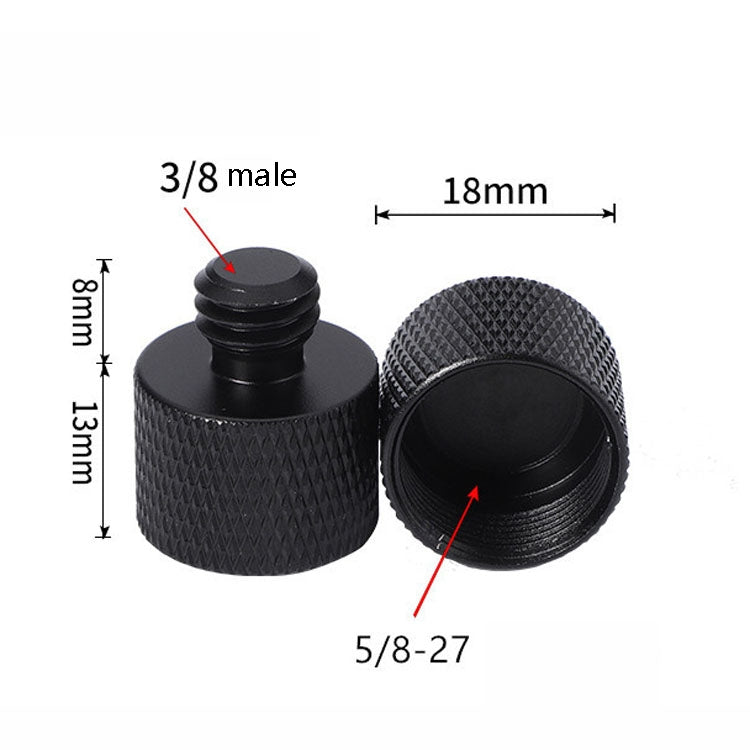 4 tornillos adaptadores de 5/8 hembra a 3/8 macho., 5/8 Female to 3/8 Male Screw