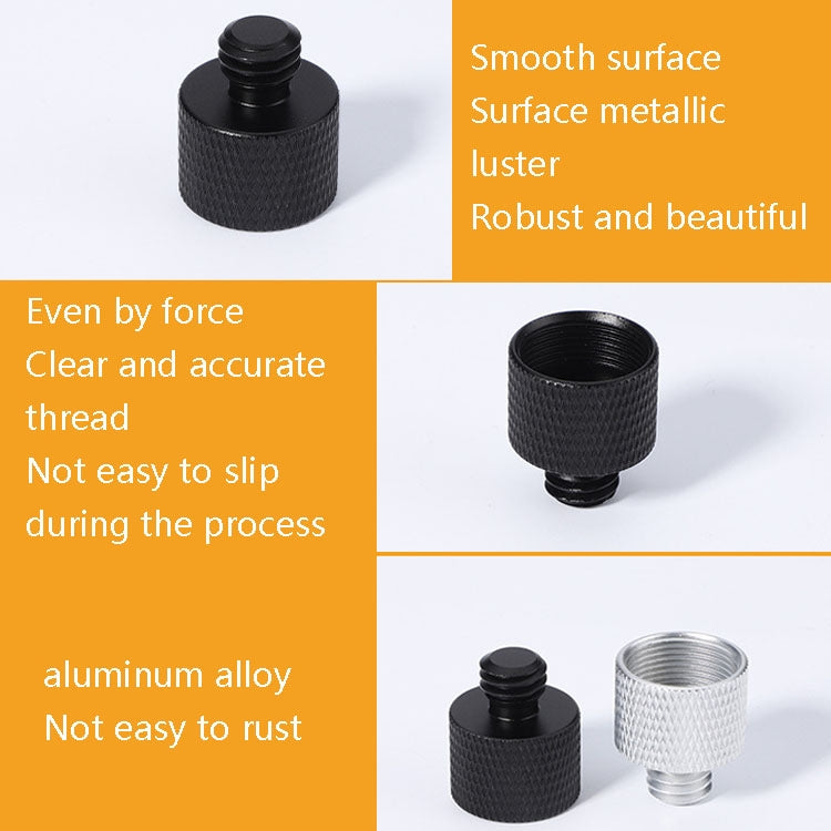4 tornillos adaptadores de 5/8 hembra a 3/8 macho., 5/8 Female to 3/8 Male Screw