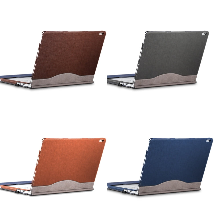Funda protectora para portátil de cuero PU, For Microsoft Surface Book 1 13.5 inches, For Microsoft Surface Book 2 13.5 inches, For Microsoft Surface Book 2 15 inches, For Microsoft Surface Book 3 13.5 inches, For Microsoft Surface Book 3 15 inches