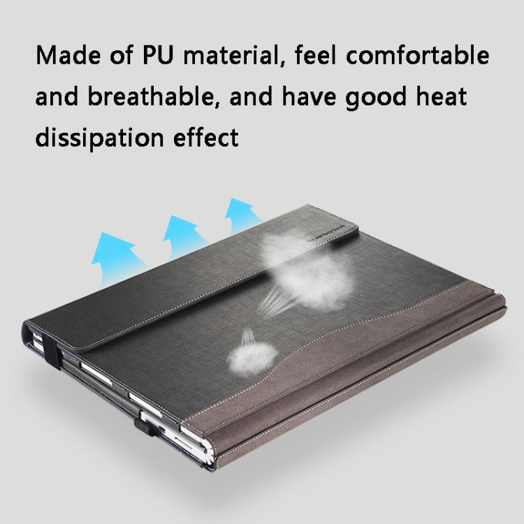 Funda protectora para portátil de cuero PU, For Microsoft Surface Book 1 13.5 inches, For Microsoft Surface Book 2 13.5 inches, For Microsoft Surface Book 2 15 inches, For Microsoft Surface Book 3 13.5 inches, For Microsoft Surface Book 3 15 inches