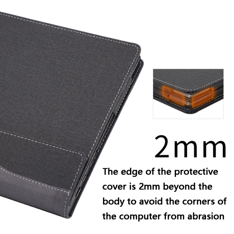 Funda para portátil de cuero PU multifuncional de 13,5 pulgadas, For Microsoft Surface 1/2/3/4