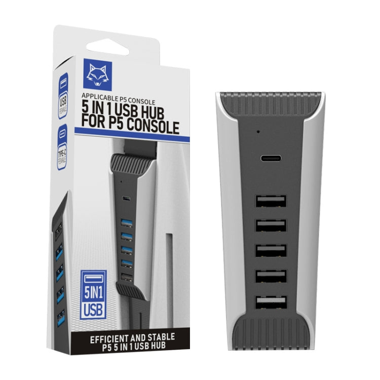 HUB USB 5 en 1 para consola PS5, For PS5   5 in 1