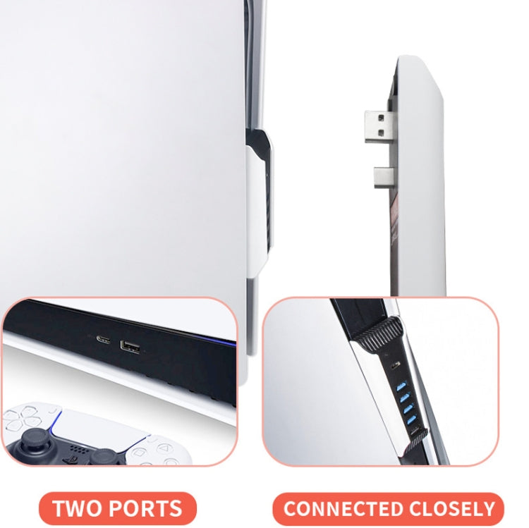 HUB USB 5 en 1 para consola PS5, For PS5   5 in 1