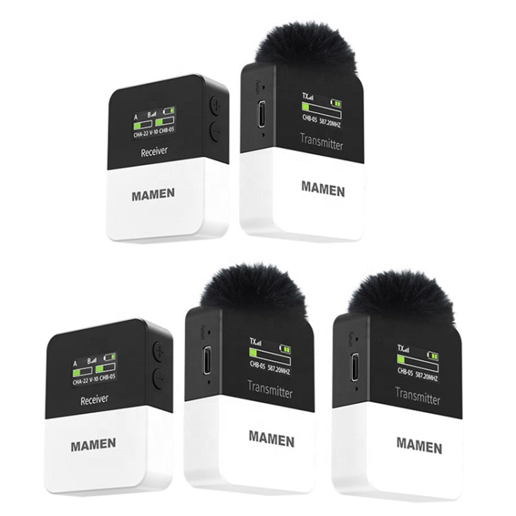 MAMEN KT-W1 Live Single-Reverse Camera Microphone, Especificación:, 1 in 1, 2 in 1