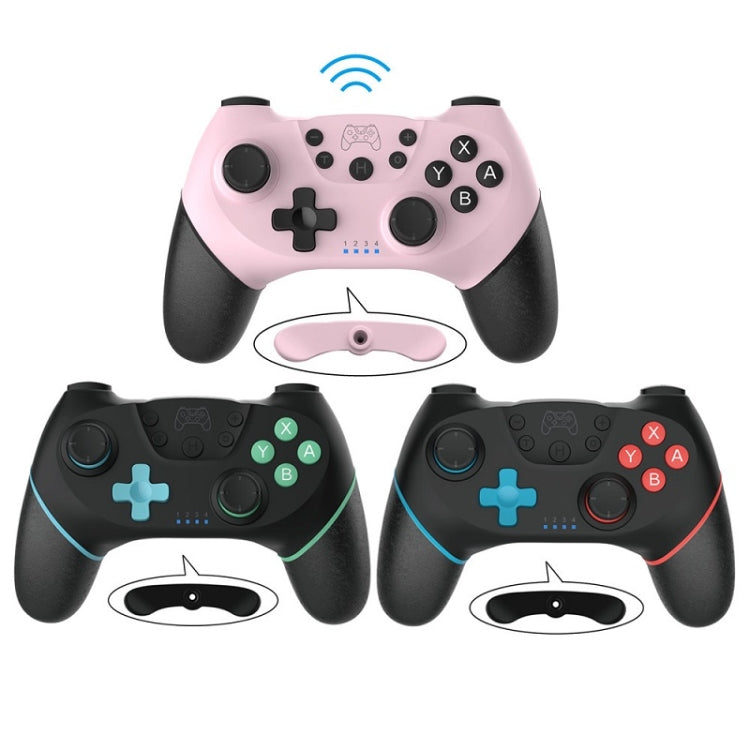 Gamepad inalámbrico Bluetooth con programación de macros para Switch Pro, Pink, Left Blue Right Red, Left Blue Right Green, Black Left Red