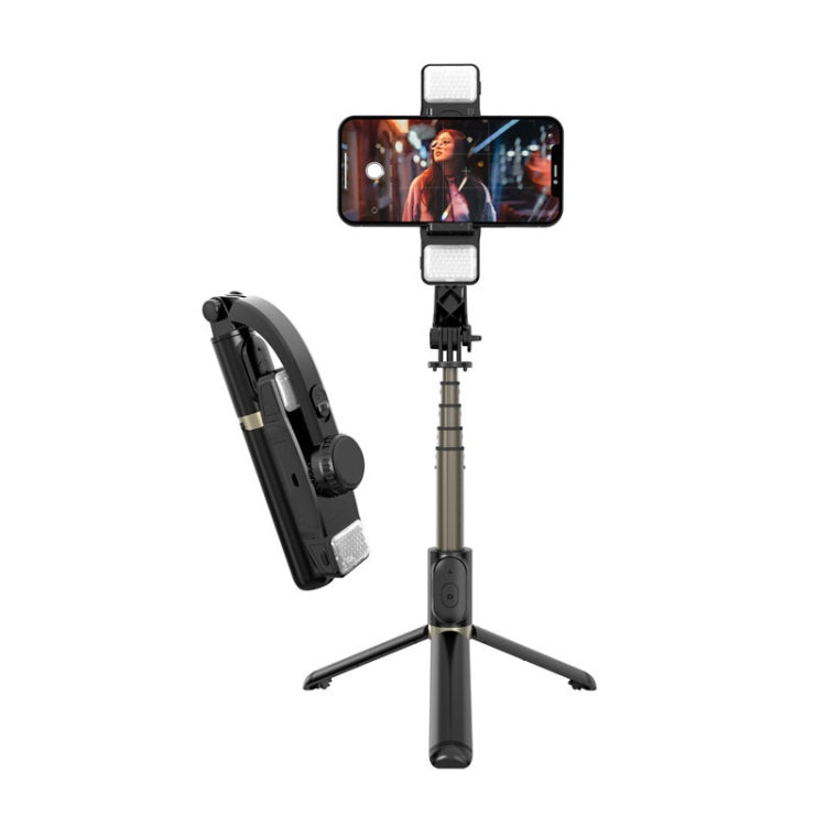 CYKE Q08D Handheld Dual Light Bluetooth Teléfono móvil Selfie Stick, Dual Light Version
