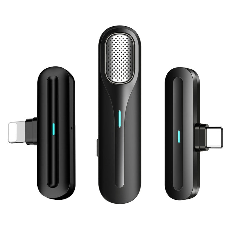 FerTo DX01 Micrófono de collar inalámbrico 2.4G Equipo de transmisión en vivo, Estilo:, TYPE-C, 8 Pin, TYPE-C + Charging Bin, 8 Pin + Charging Bin