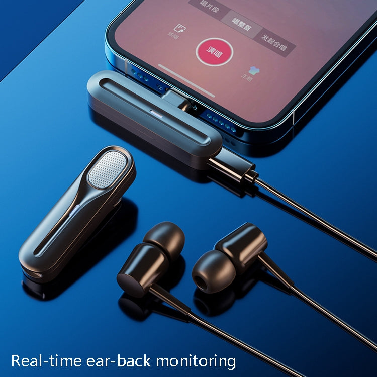 FerTo DX01 Micrófono de collar inalámbrico 2.4G Equipo de transmisión en vivo, Estilo:, TYPE-C, 8 Pin, TYPE-C + Charging Bin, 8 Pin + Charging Bin