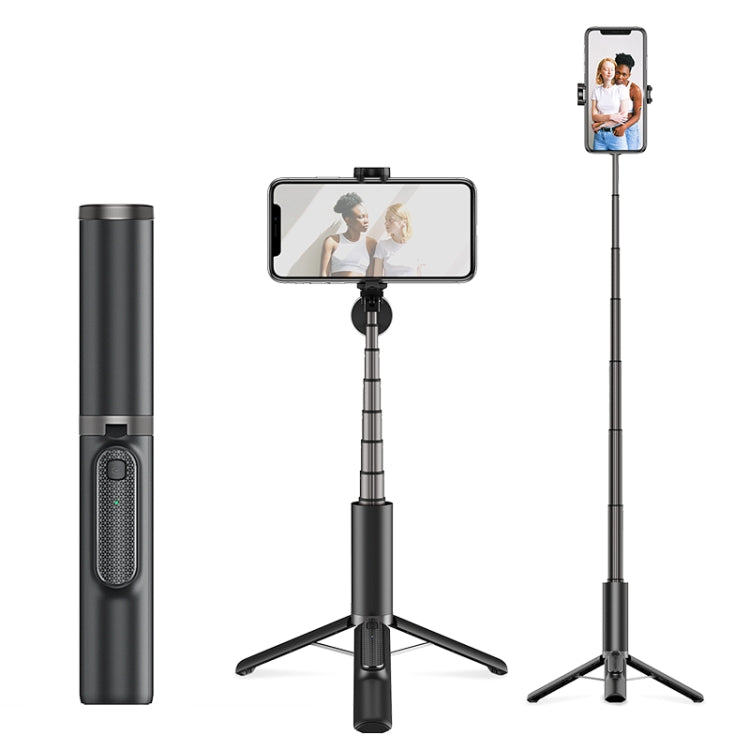 CYKE N-MY Trípode integrado Bluetooth Live Selfie Stick, Negro, Rosado
