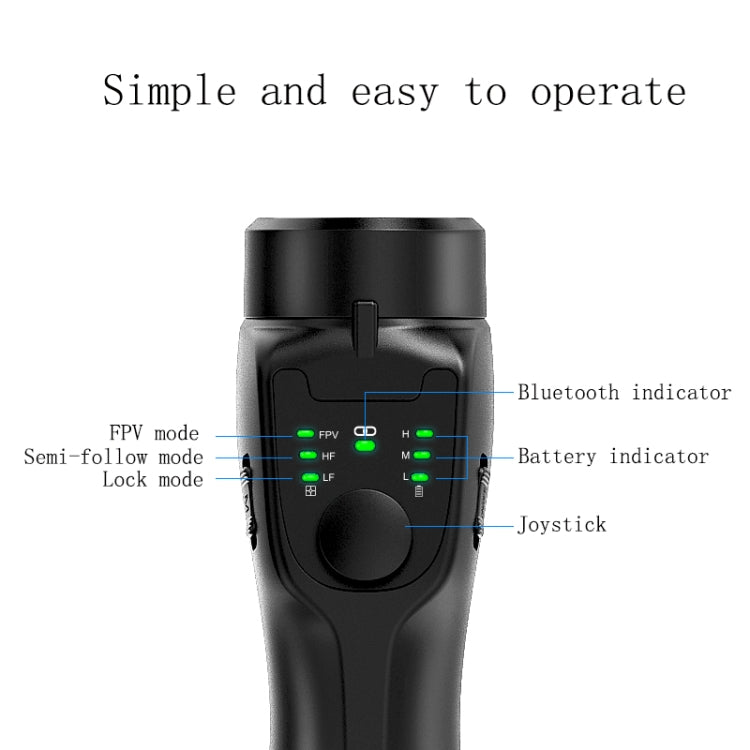 Estabilizador triaxial antivibración de mano CYKE F8, especificación:, F8 Triaxial Stabilizer (FPV Mode)