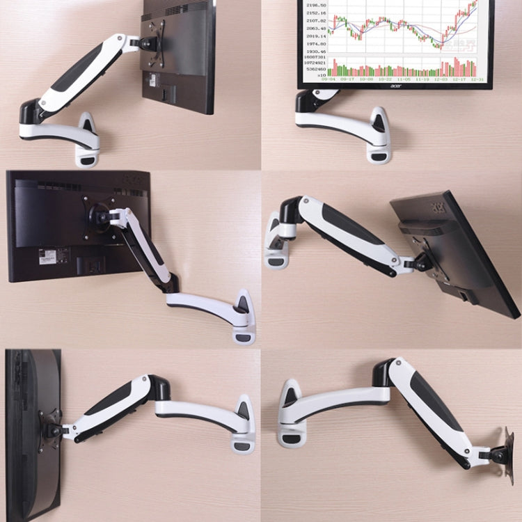 Gibbon Mounts GM112W Soporte para monitor de computadora con resorte de gas montado en la pared