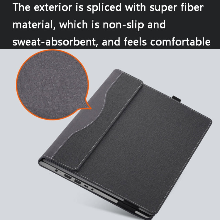 Estuche para computadora portátil de cuero PU, For HP Spectre X360 13-AW 13.3, For HP Spectre X360 15-EB 15.6