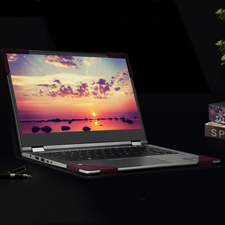 Estuche para computadora portátil de cuero PU, For HP Spectre X360 13-AW 13.3, For HP Spectre X360 15-EB 15.6