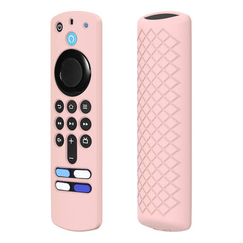 2 piezas de carcasa de silicona para Alexa Voice Remote 3rd Gen y TV Stick 3rd Gen, Blanco, Rosado, Rojo, Azul, Negro