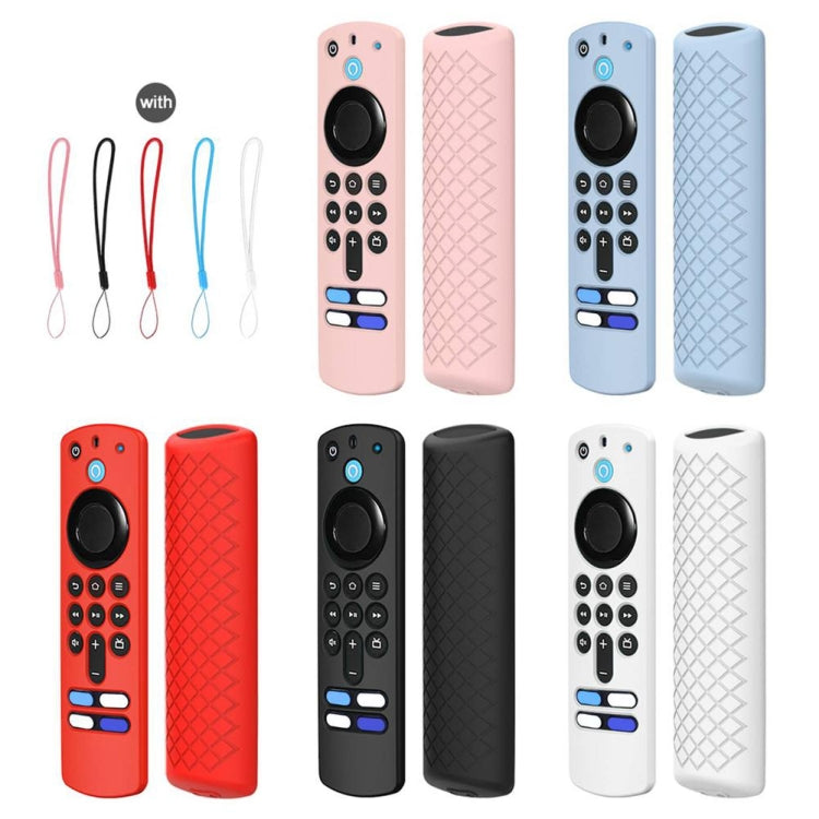 2 piezas de carcasa de silicona para Alexa Voice Remote 3rd Gen y TV Stick 3rd Gen, Blanco, Rosado, Rojo, Azul, Negro