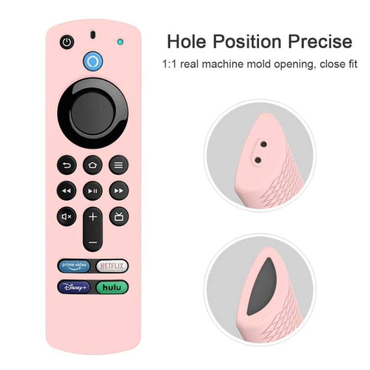 2 piezas de carcasa de silicona para Alexa Voice Remote 3rd Gen y TV Stick 3rd Gen, Blanco, Rosado, Rojo, Azul, Negro
