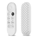 2 carcasas protectoras de silicona para control remoto de Google Chromecast 2020., (White), (Pink), Red), (Black), (Silver Gray), (Sky Blue)