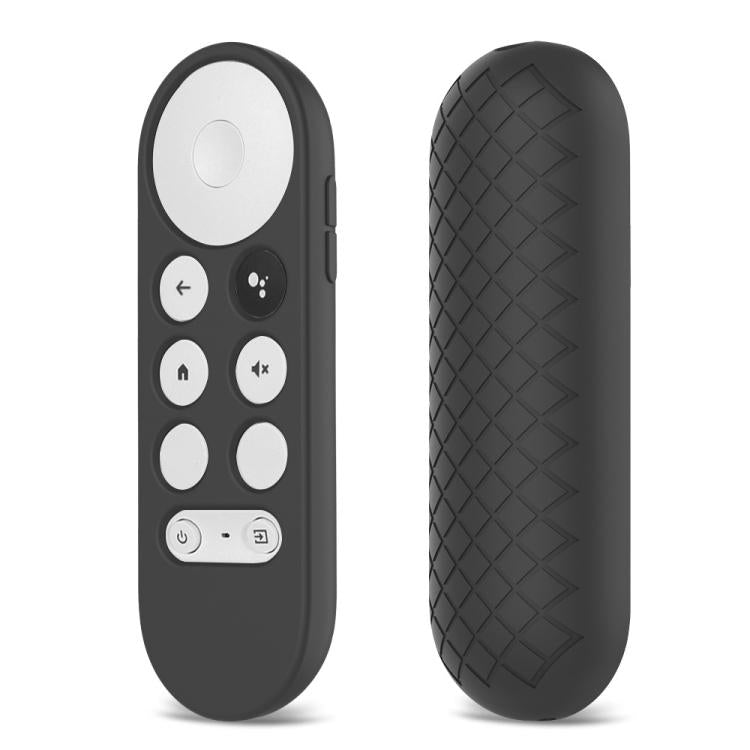 2 carcasas protectoras de silicona para control remoto de Google Chromecast 2020., (White), (Pink), Red), (Black), (Silver Gray), (Sky Blue)