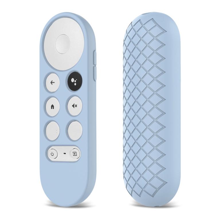 2 carcasas protectoras de silicona para control remoto de Google Chromecast 2020., (White), (Pink), Red), (Black), (Silver Gray), (Sky Blue)