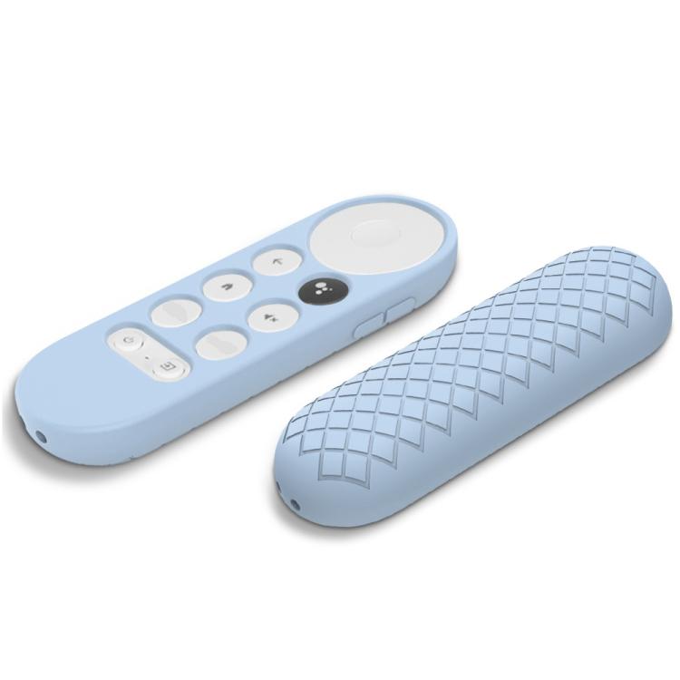 2 carcasas protectoras de silicona para control remoto de Google Chromecast 2020., (White), (Pink), Red), (Black), (Silver Gray), (Sky Blue)