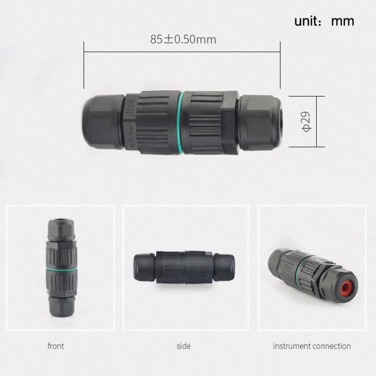 5 PCS CDF-200/3 Conector de cable a prueba de agua, With 2 Pin Quick Connector, With 3 Pin Quick Connector, With 3 Pin Cold Pressure Terminal, With 5 Pin Cold Pressure Terminal