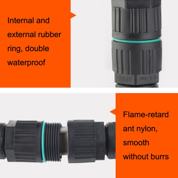 5 PCS CDF-200/3 Conector de cable a prueba de agua, With 2 Pin Quick Connector, With 3 Pin Quick Connector, With 3 Pin Cold Pressure Terminal, With 5 Pin Cold Pressure Terminal