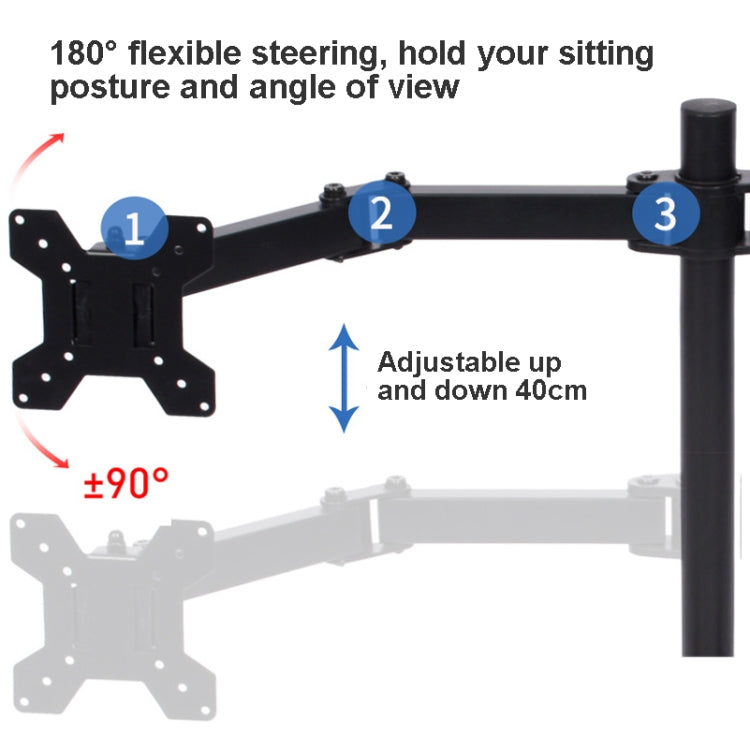 Soporte de soporte de monitor de elevación de escritorio, Dual Screen Desk Base, Double Screen Table Clip, Four Screen  Desk Base, Four Screen Table Clip