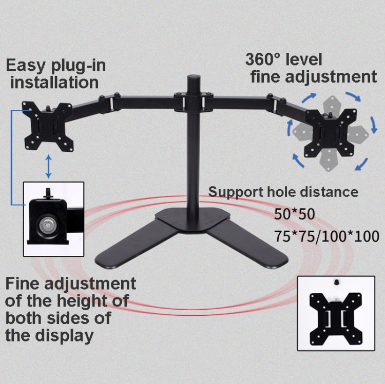 Soporte de soporte de monitor de elevación de escritorio, Dual Screen Desk Base, Double Screen Table Clip, Four Screen  Desk Base, Four Screen Table Clip