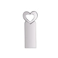 Unidades flash USB de metal de alta velocidad USB 2.0 en forma de corazón Zshqu2, 4GB, 8GB, 16 GB, 32GB, 64GB, 128GB