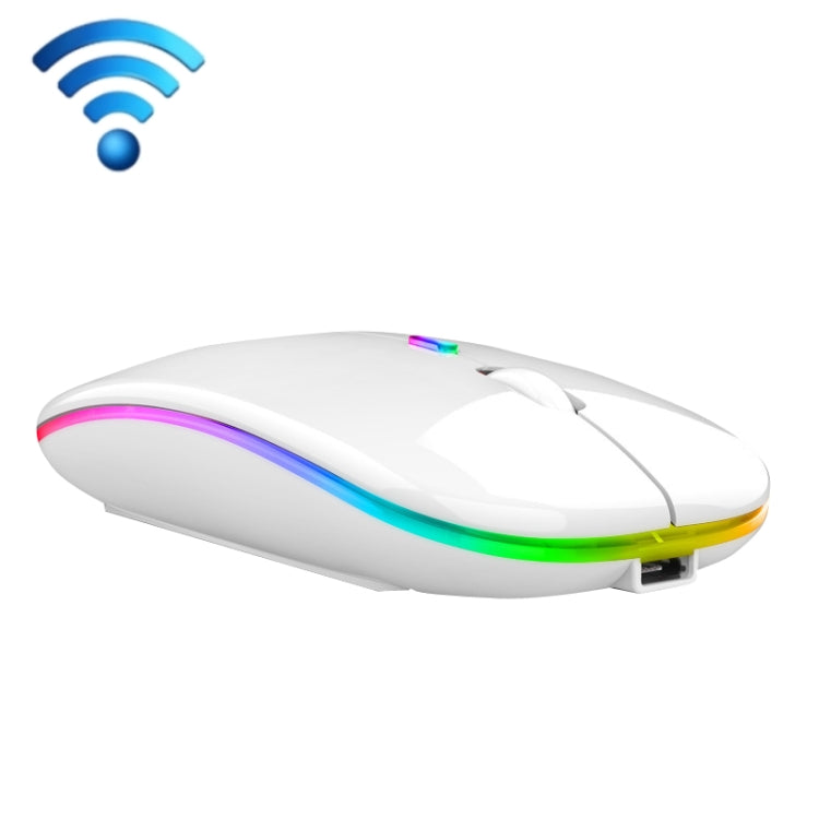 C7002 2400DPI 4 Teclas Ratón Inalámbrico Luminoso Colorido, 2.4G White, 2.4G Rose Gold, 2.4G Black, 2.4G Silver Gray, Dual-modes White, Dual-modes Black, Dual-modes Silver, Dual-modes Gold