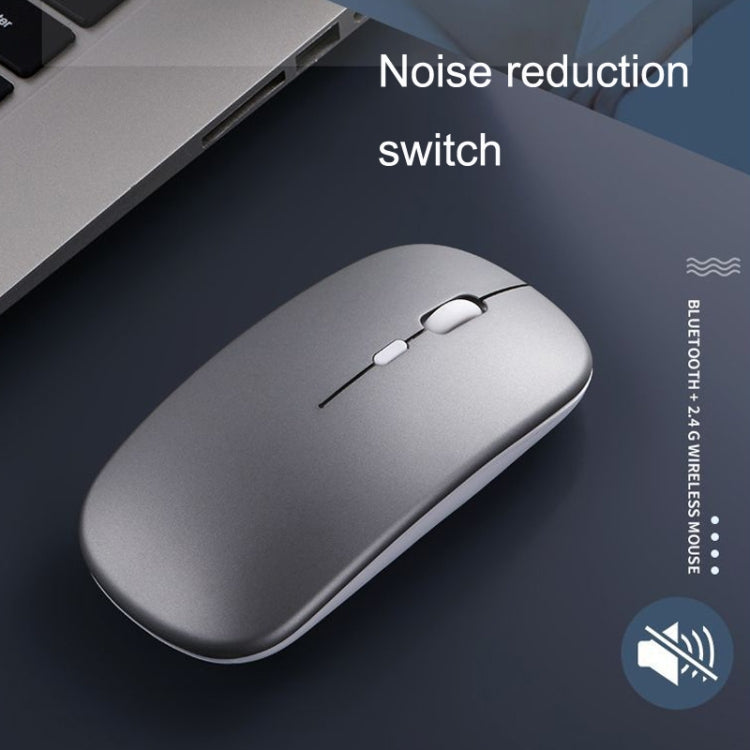 C7002 2400DPI 4 Teclas Ratón Inalámbrico Luminoso Colorido, 2.4G White, 2.4G Rose Gold, 2.4G Black, 2.4G Silver Gray, Dual-modes White, Dual-modes Black, Dual-modes Silver, Dual-modes Gold