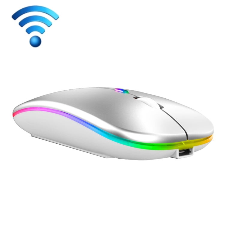 C7002 2400DPI 4 Teclas Ratón Inalámbrico Luminoso Colorido, 2.4G White, 2.4G Rose Gold, 2.4G Black, 2.4G Silver Gray, Dual-modes White, Dual-modes Black, Dual-modes Silver, Dual-modes Gold