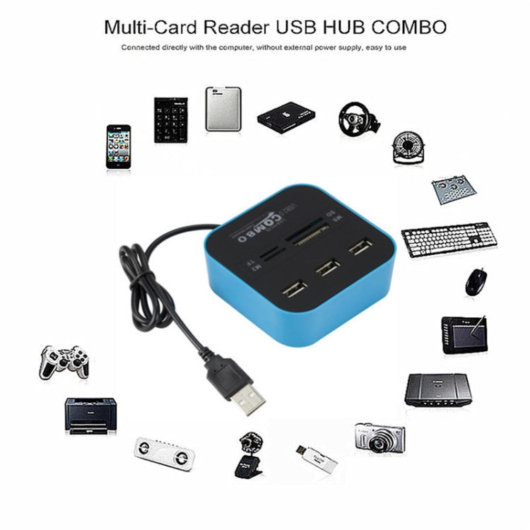Lector HUB USB 2.0 COMBO 7 en 1
