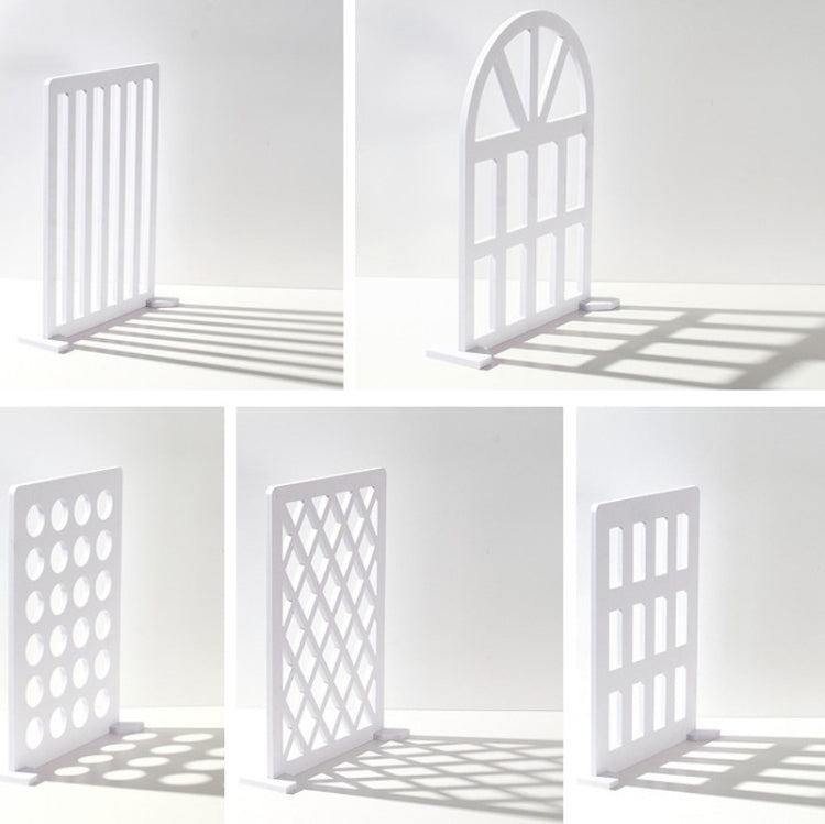 Tablero de fondo de 41 x 29 cm Placa de sombra de luz de panel de ventana, Diamond Lattice, Louver Window, Arc Window, Waffle Lattice, Circle