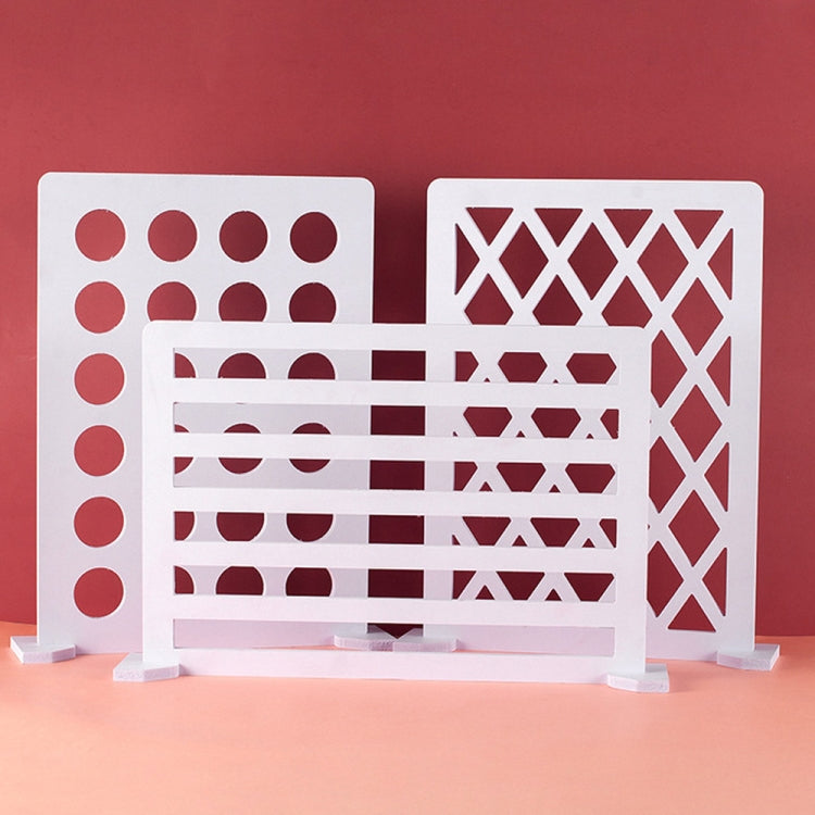 Tablero de fondo de 41 x 29 cm Placa de sombra de luz de panel de ventana, Diamond Lattice, Louver Window, Arc Window, Waffle Lattice, Circle