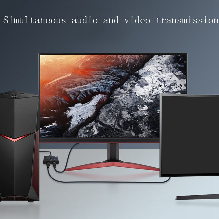 Conmutador de dos vías F0301 HDMI 2.1 PS5 Conmutador de alta definición dedicado uno en dos, F0301