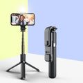 L03S Bluetooth Luz de relleno Trípode Selfie Stick integrado, Negro, Blanco