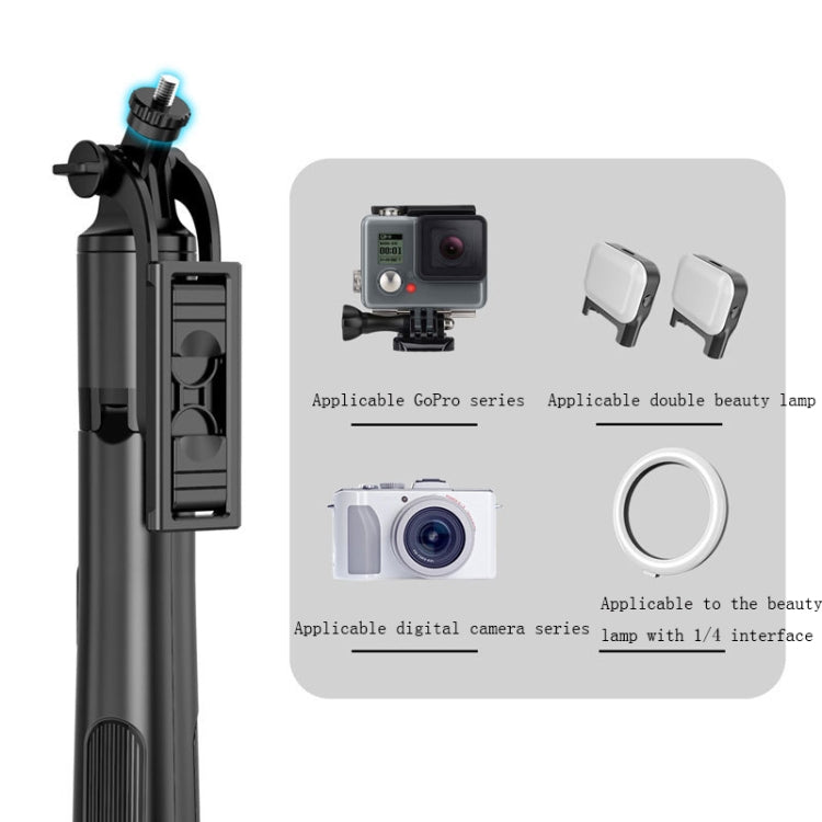 Soporte telescópico inalámbrico Bluetooth Selfie Stick Live, especificación:, Q05 (Black), Q05S (Black With Fill Light)