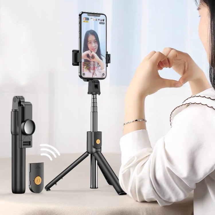 Teléfono móvil Bluetooth Selfie Stick Live Bracket, Especificación:, K10 (Black), K10 (White), K10S (With Fill Light White)
