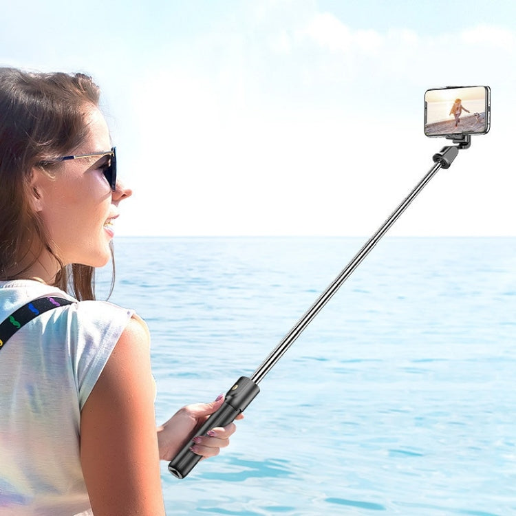 Teléfono móvil Bluetooth Selfie Stick Live Bracket, Especificación:, K10 (Black), K10 (White), K10S (With Fill Light White)