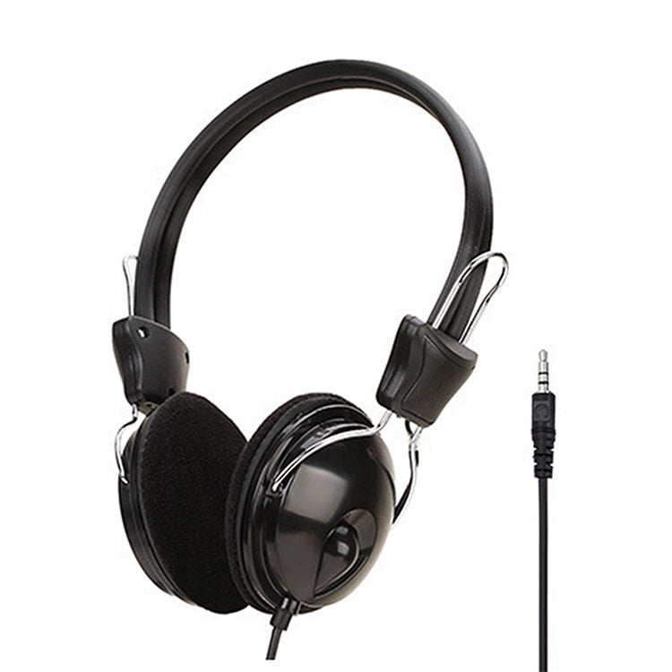 Soyto SY808MV Clase en línea Auriculares para computadora de oficina, Longitud del cable: 1,6 m, Black 3.5mm, Black 6.5mm