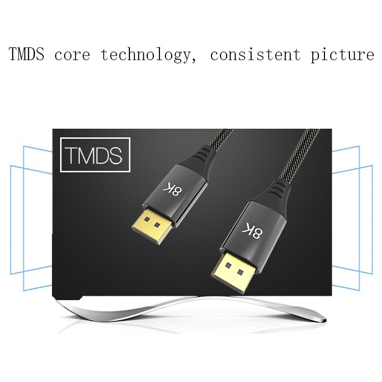 DP1.4 Versión 8K DisplayPort Macho a macho Monitor de computadora Cable HD, 0.5m, 1m, 1.5m, 2m, 3m, 5m, 7m, 10m