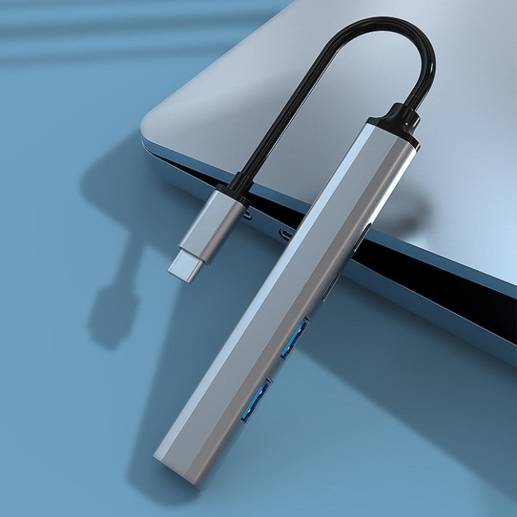 U5 Type-C Extender USB3.0 Splitter Multi-Port Expansion Dock, 5 in 1 (Type-C), 4 in 1 (Type-C), 4 in 1 (USB)