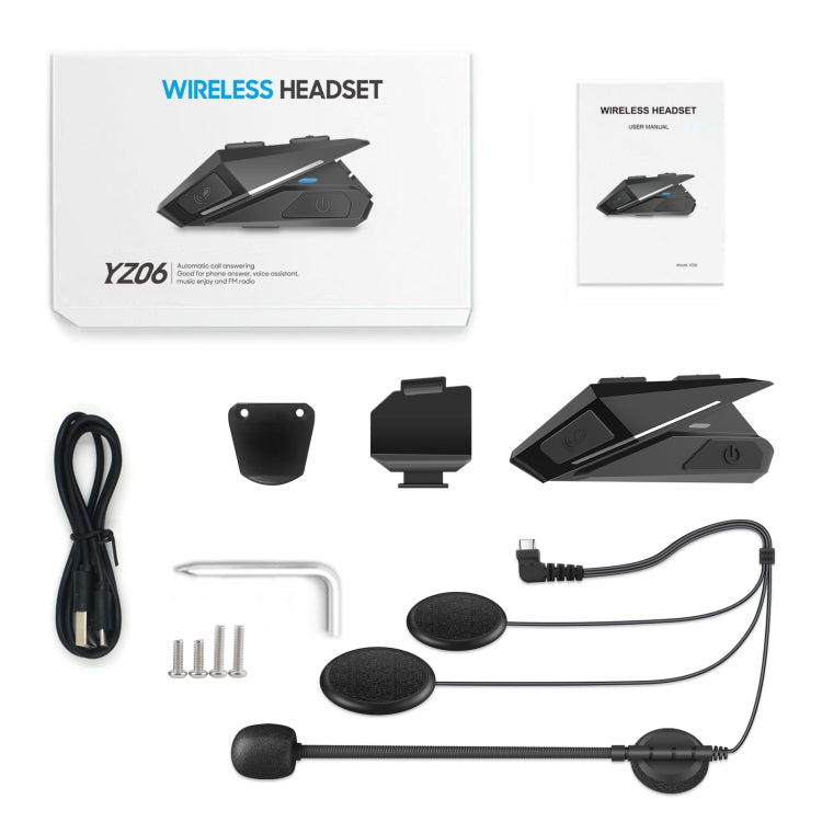 yz06 Auriculares inalámbricos Bluetooth para casco
